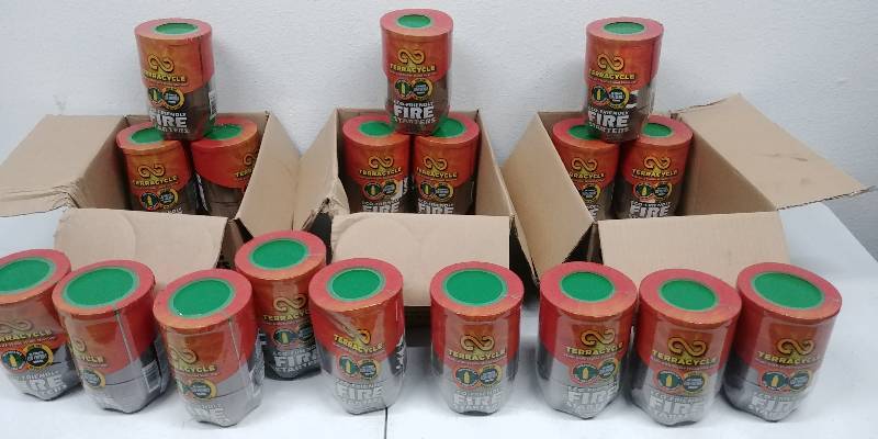 lot 61 image: Bulk Buy Eco-Friendly Fire Starter Packs in retail packaging, 18 units