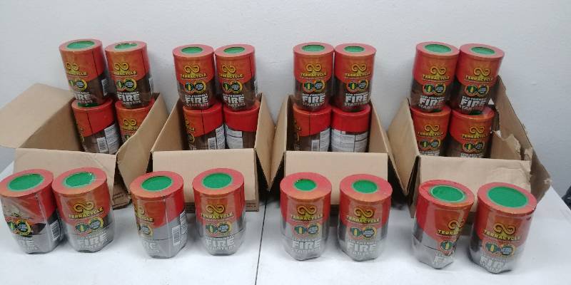 lot 62 image: Bulk Buy Eco-Friendly Fire Starter Packs in retail packaging, 24 units