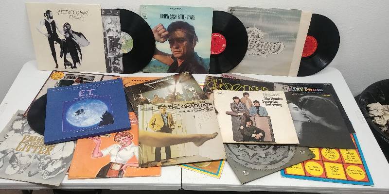 lot 76 image: Vintage & Collectible Vinyl Albums & Covers including The Beatles and more.