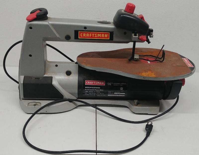 lot 65 image: Craftsman 16 Variable Speed Scroll Saw, Tested as working