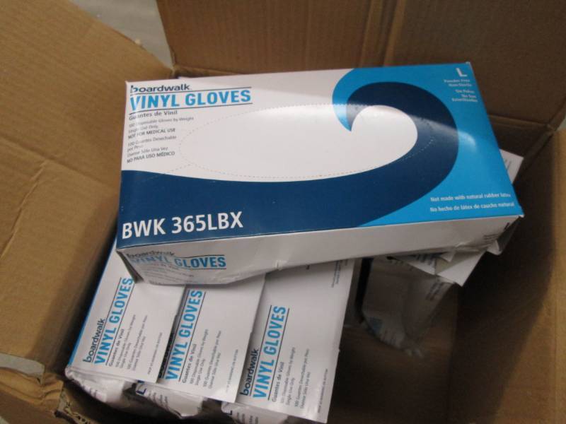 lot 42 image: 8 Boxes of Boardwalk Large Vinyl Gl...