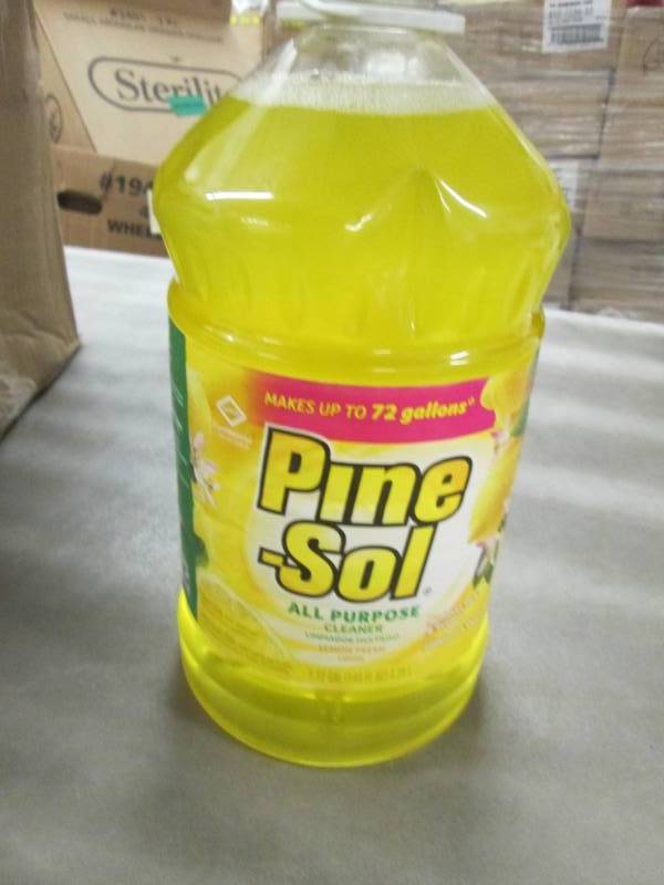 lot 73 image: 2- 144 fl oz Pine Sol Cleaner Retai...