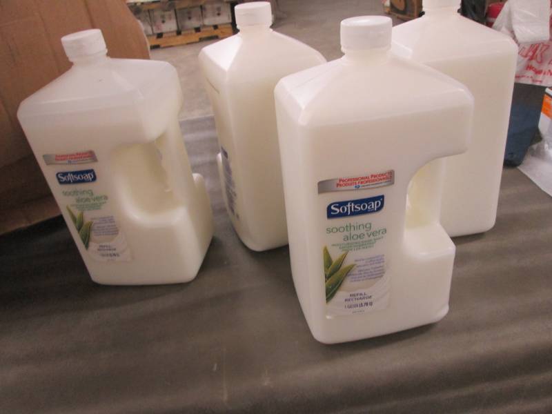 lot 103 image: 4- 1 Gallon Softsoap Aloe Hand Soap...