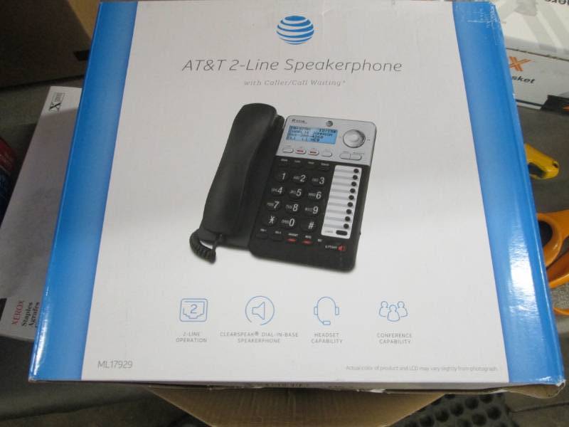 lot 128 image: AT&T ML17929 2-Line Corded Phone wi...