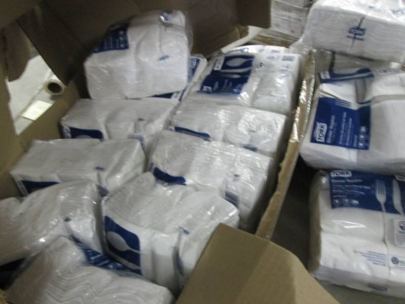lot 150 image: Open Case of Tork Dinner Napkins...