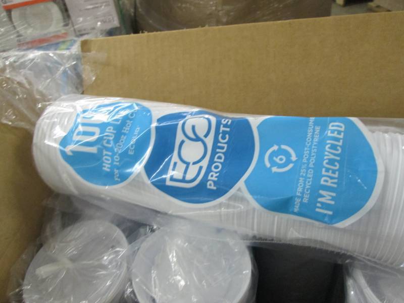 lot 154 image: Eco Hot Cup Lids 1000 ct for 10-20 ...