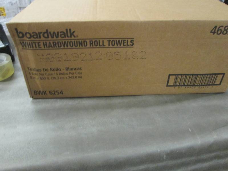 lot 155 image: Boardwalk 800 ft White Hard Roll To...