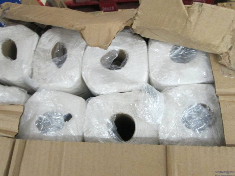 lot 156 image: Case of Pacific Blue Roll Towels- d...