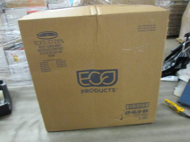 lot 177 image: Eco-Products Hot Cup Lid Black Fits...