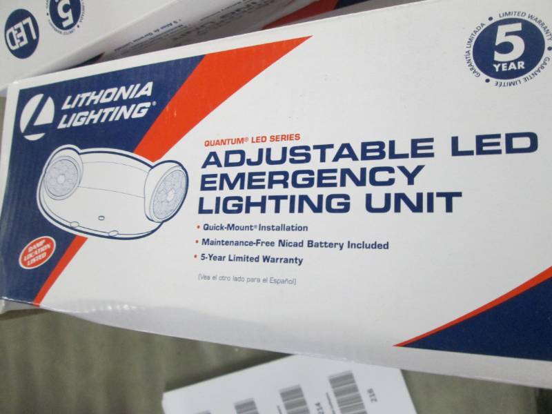 lot 215 image: Lot of 5 Lithonia Lighting ELM2 LED...