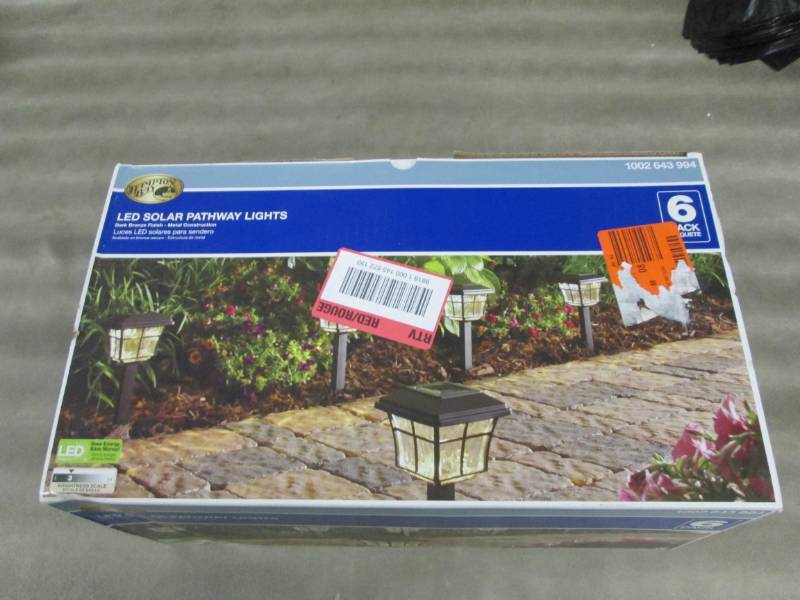 lot 221 image: Hampton Bay Solar Powered Dark Bron...