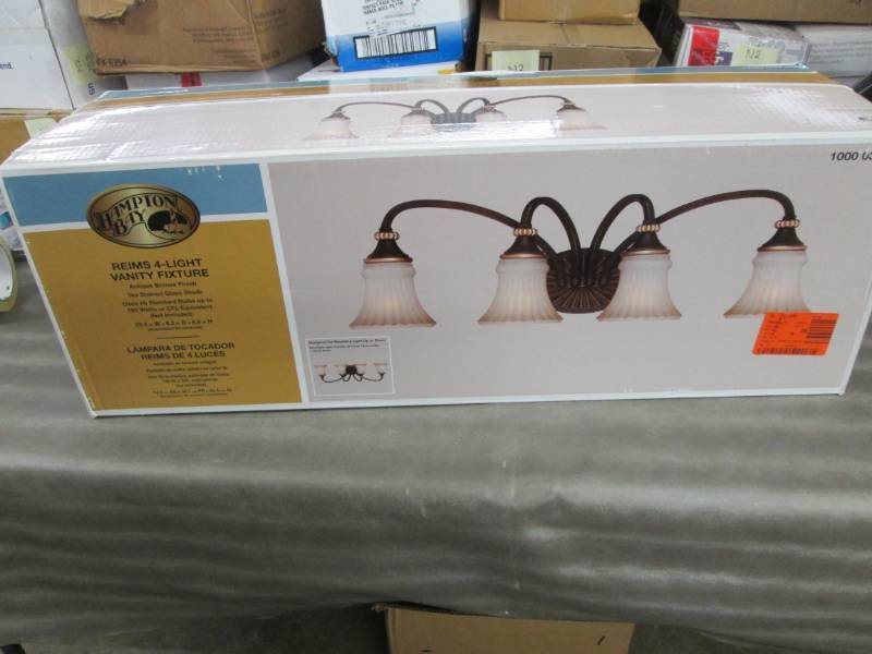 lot 223 image: Hampton Bay Reims 4-Light Berre Wal...