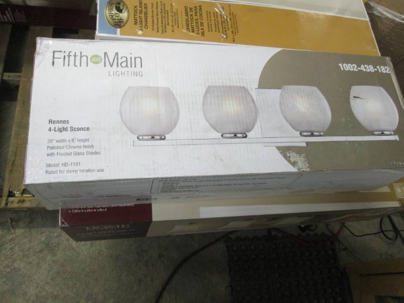lot 251 image: Fifth & Main Lighting Rennes 4-Ligh...
