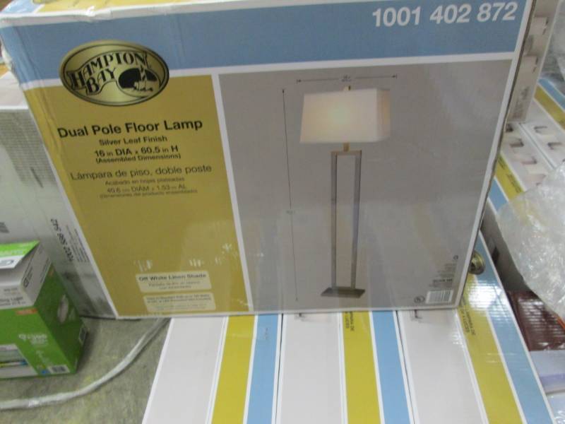 lot 258 image: Hampton Bay 60.50 in. Painted Silve...