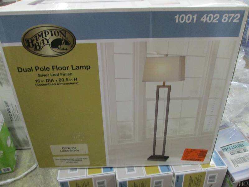 lot 259 image: Hampton Bay 60.50 in. Painted Silve...