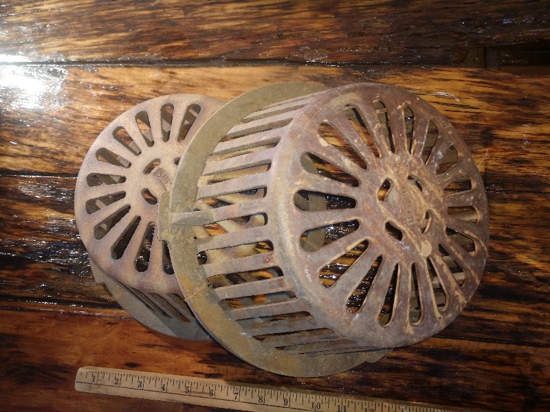 lot 6 image: Smith Roof Drain Grates (2)
