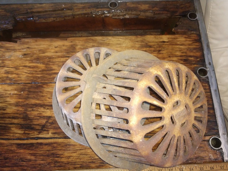 lot 7 image: Smith Roof Drain Grates (2)