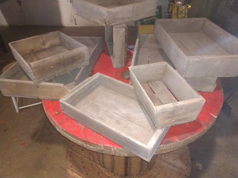 lot 24 image: Vintage Wood Crates (8)