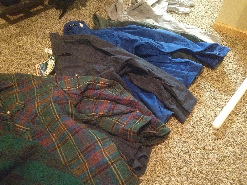 lot 54 image: Vintage Flannel Shirts