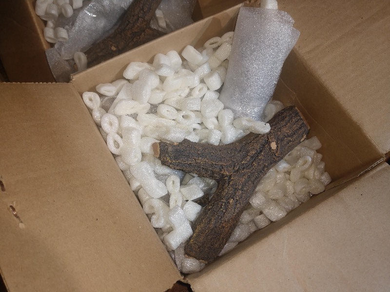 lot 58 image: Gas Fireplace Decorative Cinder Logs (NEW)