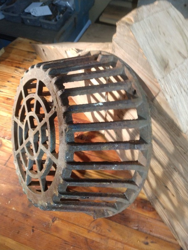 lot 102 image: Antique JOSAM Cast Iron Roof Drain Grate