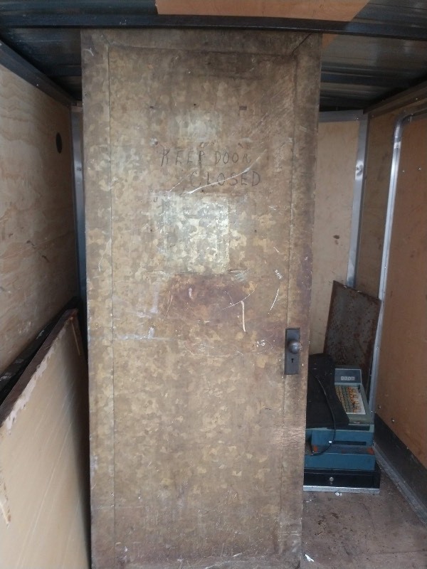 Tin Clad Antique Fire Door Fire Door Butcher Block Clawfoot