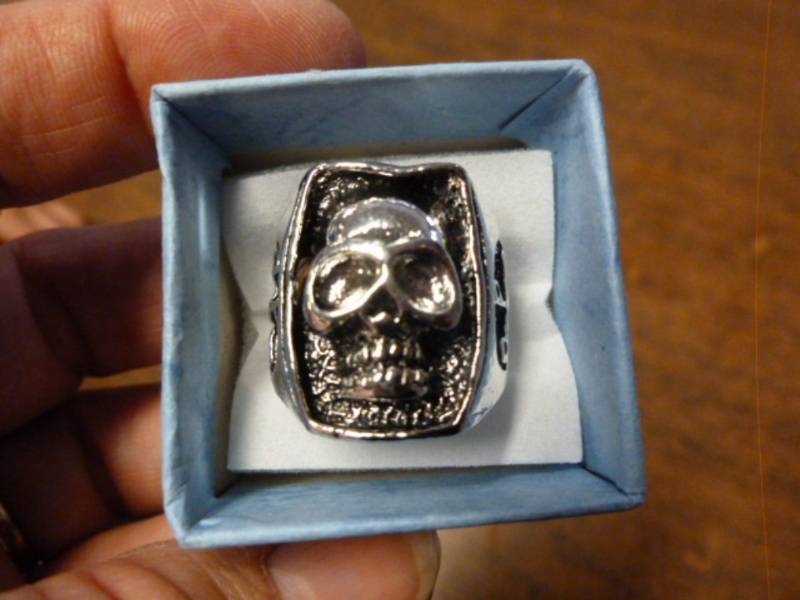 lot 55 image: Mens Biker Ring