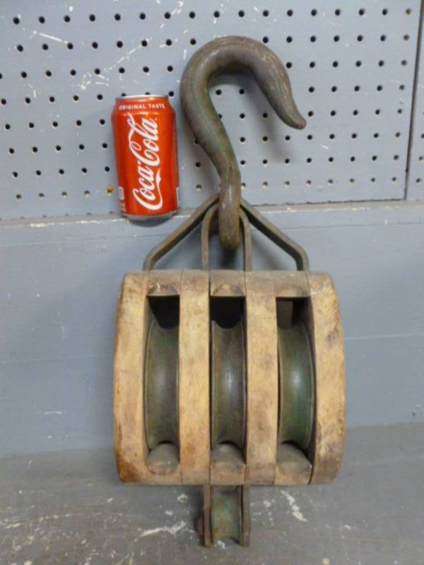 lot 155 image: Vintage Barn Pulley