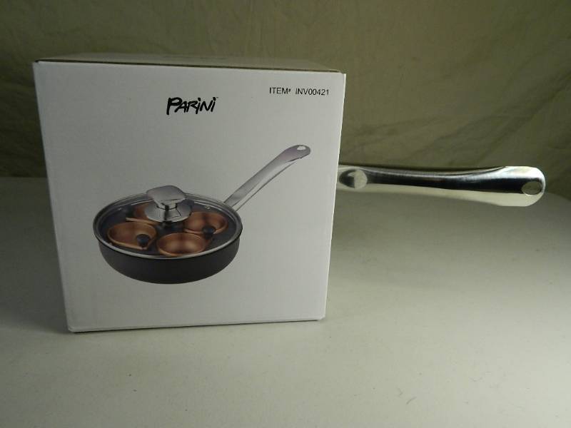 New Copper Poached Egg Pan with Lid