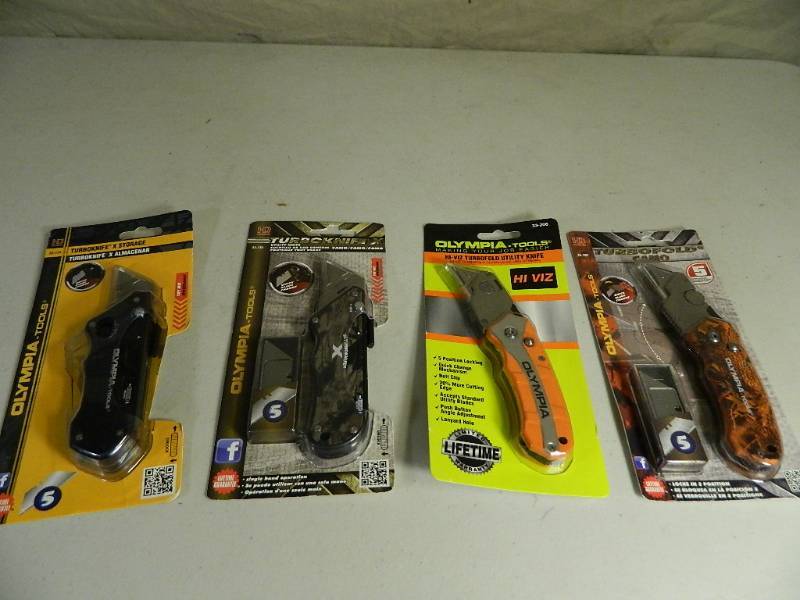 4 New Olympia Utility Knives