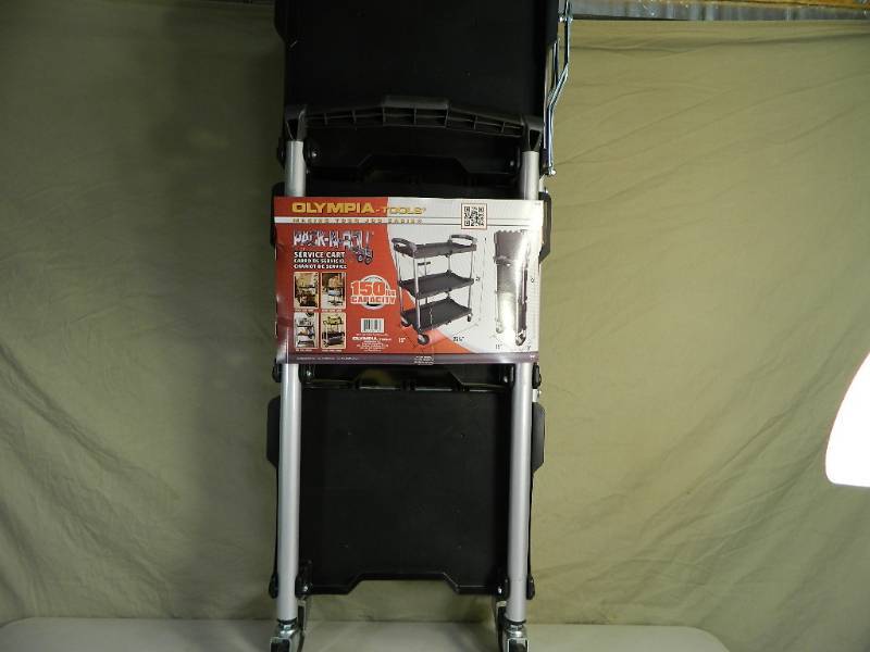 New Olympia Tools 3 Tier Folding Cart