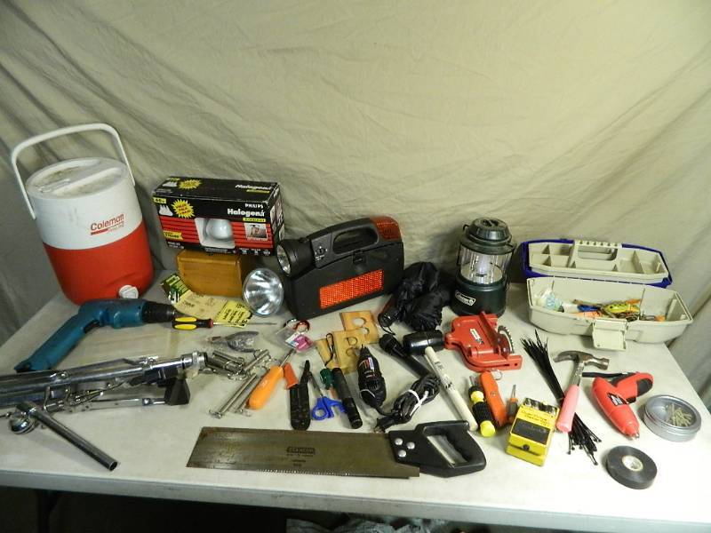 Assorted Tools, Camping, Fishing, Hardware, Etc