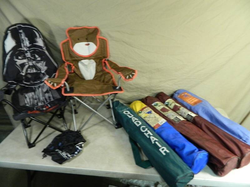 Folding Bag Chairs and Table