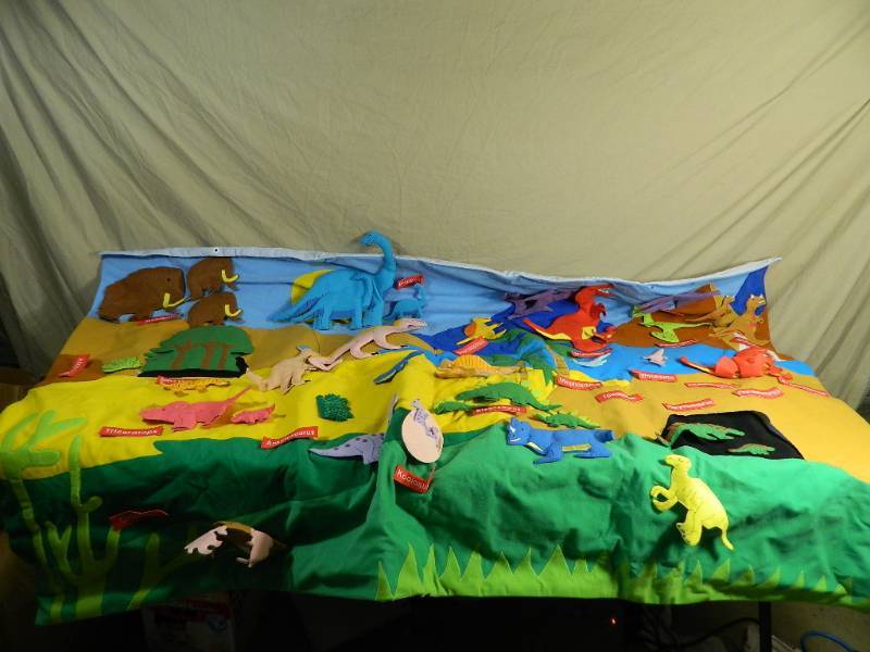 Cool FAO Schwarz Felt Dinosaur Play Mat