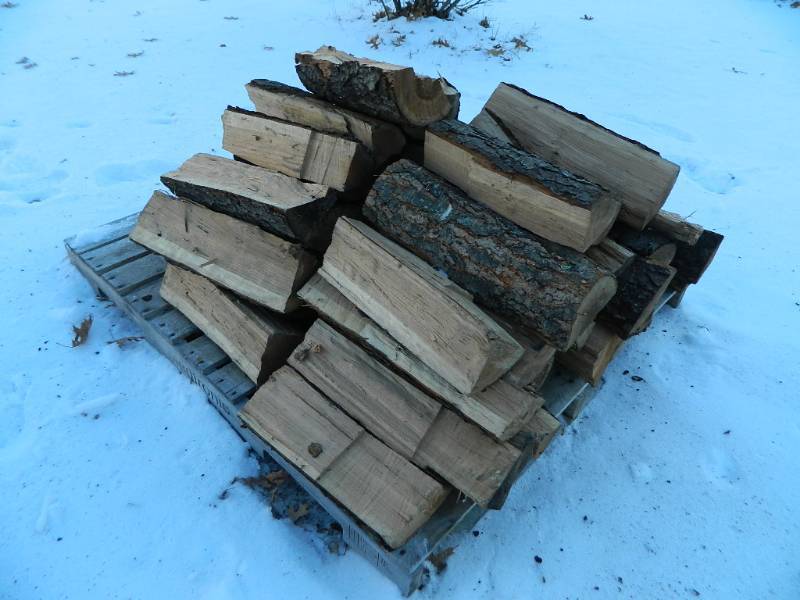 Pile of Split Firewood