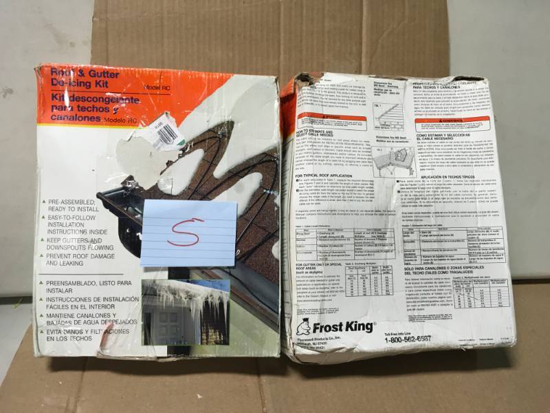 lot 5 image: Frost King Snow Removal 160 ft. Electric Roof Cable RC160 LOT OF 2 not used