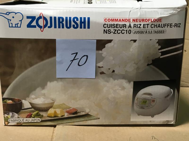 lot 70 image: Zojirushi Neuro Fuzzy 5.5-Cup Rice Cooker USED in good condition