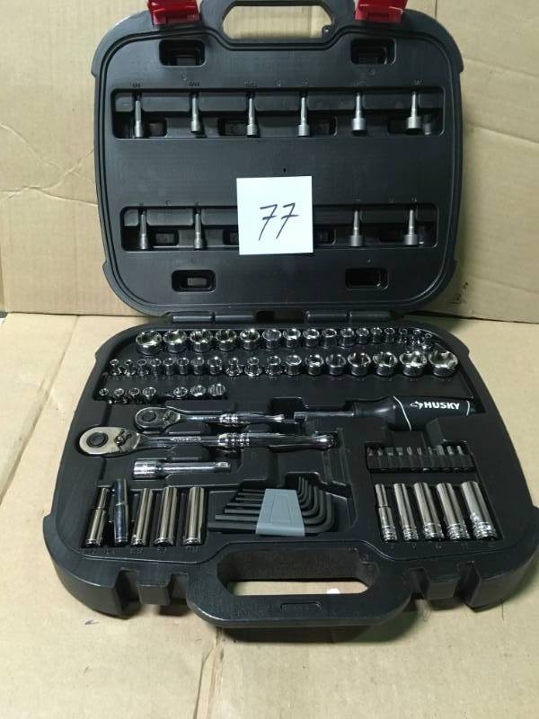 lot 77 image: Husky Mechanics Tool Set (92-Piece) not used