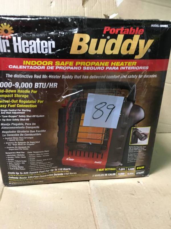 lot 89 image: Mr. Heater Portable Buddy MH9BX Missing Tile replacement kit 15.33088 in like new condition