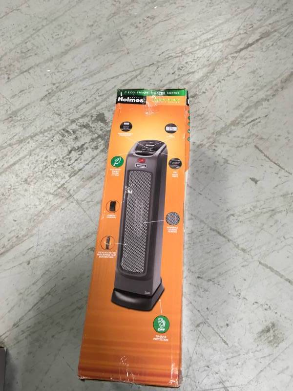 Holmes Energy Saving 24 Tower Ceramic Space Heater with Remote Control HCH8305 not used