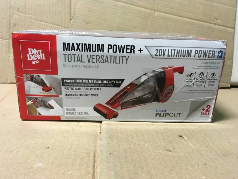 Dirt Devil FlipOut 20-Volt Cordless Handheld Vacuum Cleaner not used