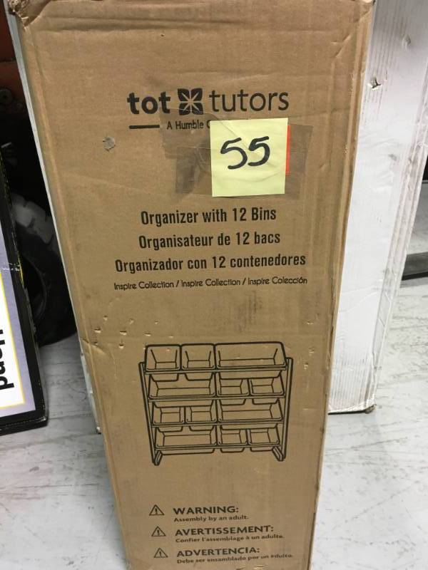 Tot Tutors Kids Toy Storage Organizer with 12 Bins not used