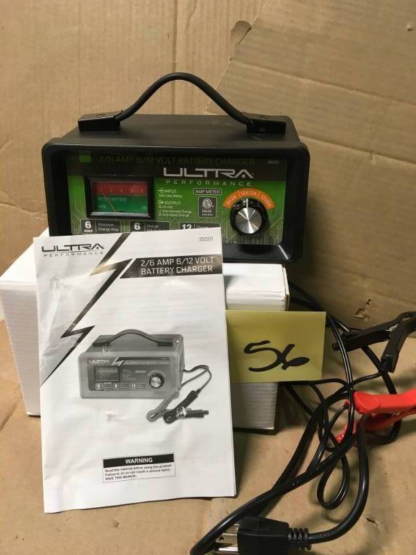 Ultra Performance 26 Amp 612-Volt Manual Battery Charger in like new condition