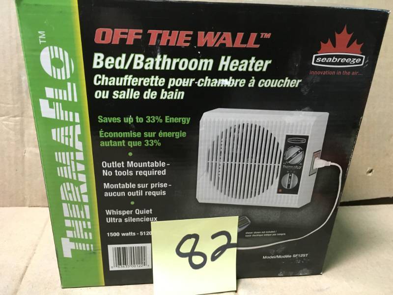 Seabreeze Off the Wall 1500-Watt Electric Portable Heater in like new condition
