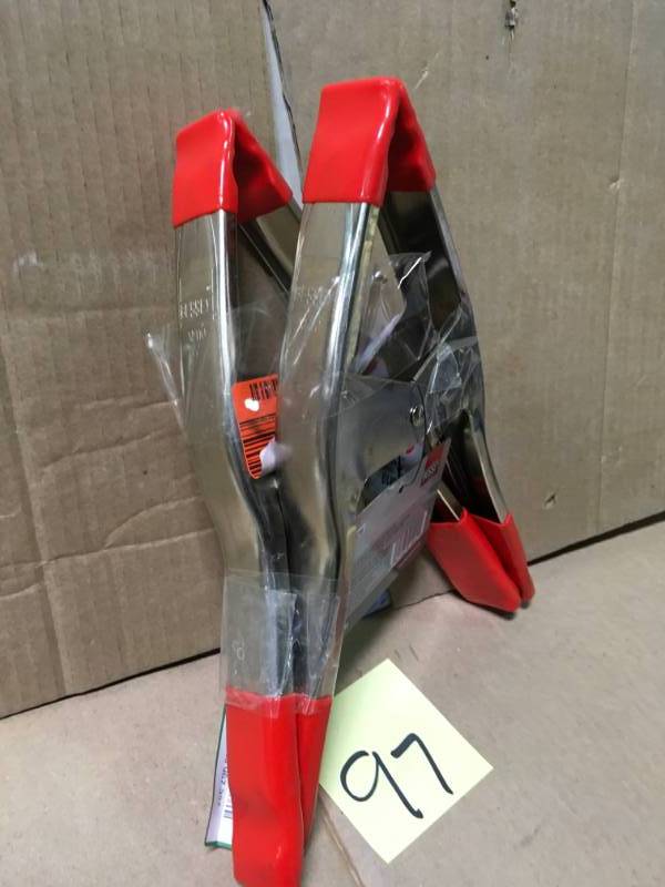 BESSEY 4 in. Steel Spring Clamp with Handles and Tips LOT OF 2 not used