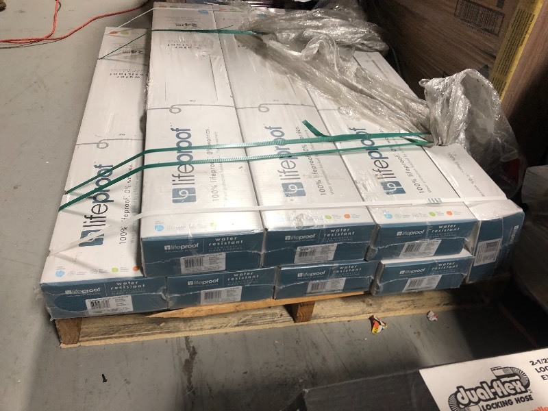 LifeProof Terrado Oak Water Resistant 12 mm Laminate Flooring (19.83 sq. ft.  case) in good conditions 8 cases
