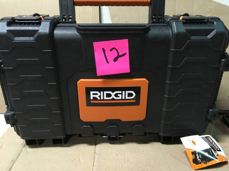 lot 12 image: RIDGID 22 in. Pro Organizer not used