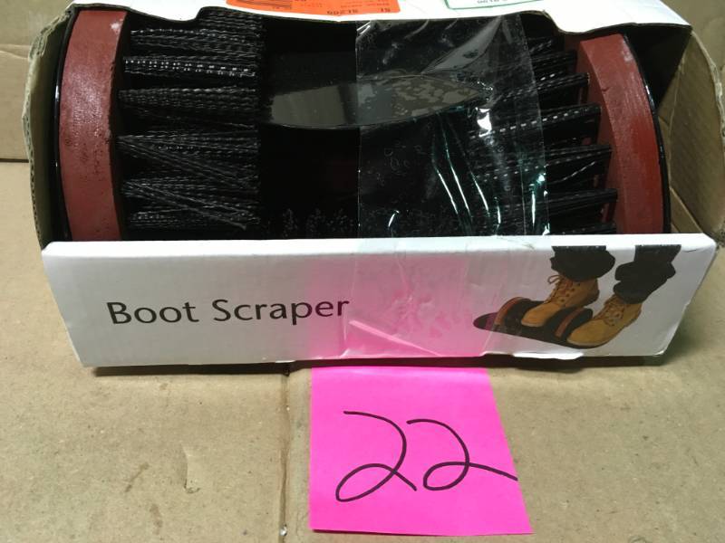 lot 22 image: Boot Scraper Scrubber by Traffic Master not used