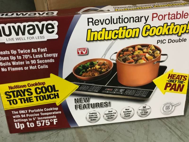 lot 85 image: NuWave 25 in. Double Precision Induction Cooktop in Black not used