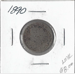 1890 Liberty Head Nickel